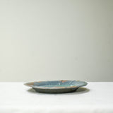 Raw Wood Fired Porcelain Tea Tray Lagoon No.1 ø16