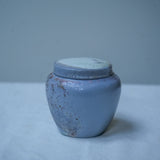 Raw 'Harvest Pot' Wood Fired Ceramic Tea Canister