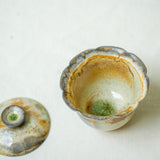Raw 'Ash Bloom' Wood Fired Ceramic Gaiwan 100ml