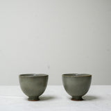 Watercolor 'Matt Ash' Tea cups 100ml  Teaware- Cha Moods