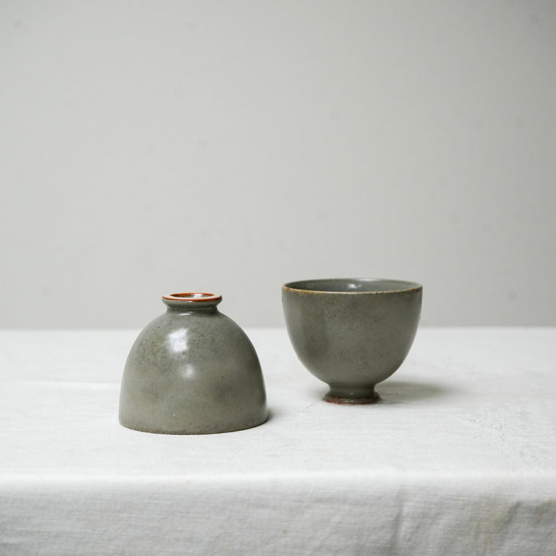 Watercolor 'Matt Ash' Tea cups 100ml  Teaware- Cha Moods