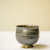 Raw 'Moss Ember' Wood Fired Ceramic Teacup 30ml Teaware- Cha Moods
