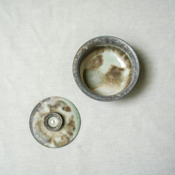 Raw 'Sealed Earth' Wood Fired Ceramic Gaiwan 100ml Teaware- Cha Moods