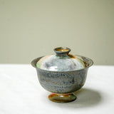 Raw 'Mountain Smoke' Wood Fired Ceramic Gaiwan 100ml Teaware- Cha Moods