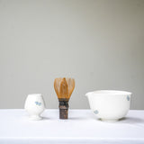 'Shān Chá Huā Camellia' Ceramic Handmade Matcha Bowls Whisk Stand Teaware- Cha Moods