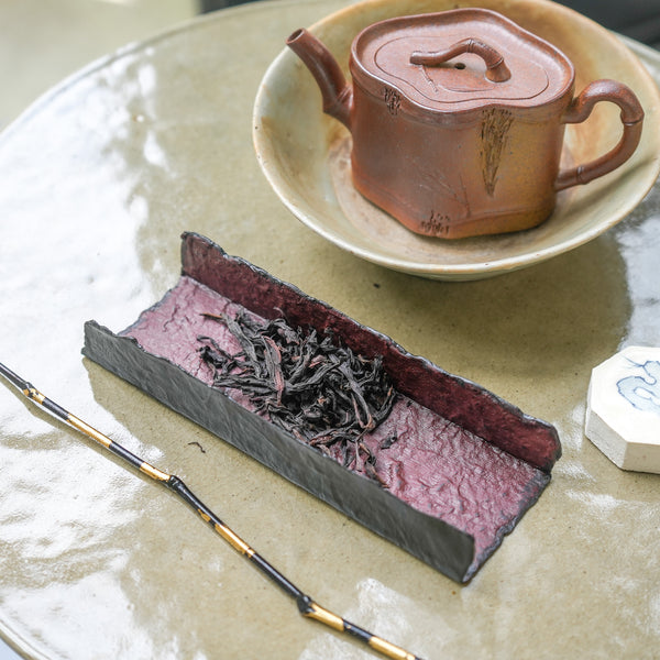 Wugu Series Raw-Edged Paper-Lacquer Tea Scoop (Chaze)