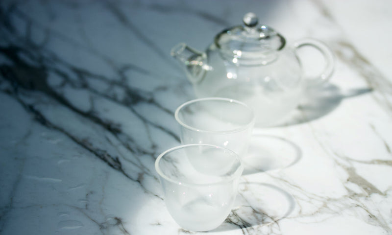 Cloudy Glass Xishi Teapot 2 cups Set  Teaware- Cha Moods