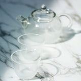 Cloudy Glass Xishi Teapot 2 cups Set  Teaware- Cha Moods
