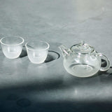Cloudy Glass Xishi Teapot 2 cups Set  Teaware- Cha Moods