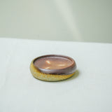 Raw 'Autumn ring' Wood Fired Ceramic Tea Tray