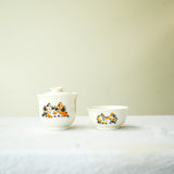 100 Cats Gaiwan & Tea Cup set Tigra & Tango 70ML