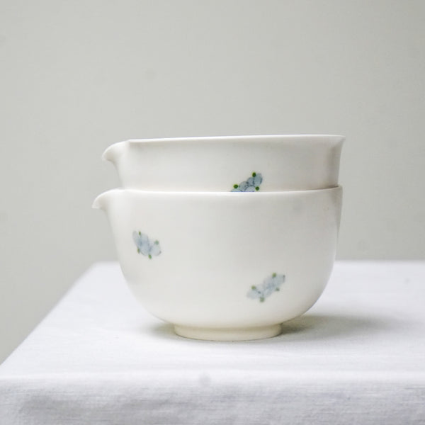 'Shān Chá Huā Camellia' Ceramic Handmade Matcha Bowls