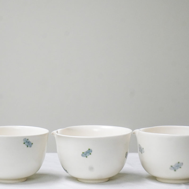 'Shān Chá Huā Camellia' Ceramic Handmade Matcha Bowls