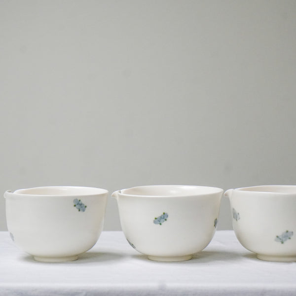 'Shān Chá Huā Camellia' Ceramic Handmade Matcha Bowls