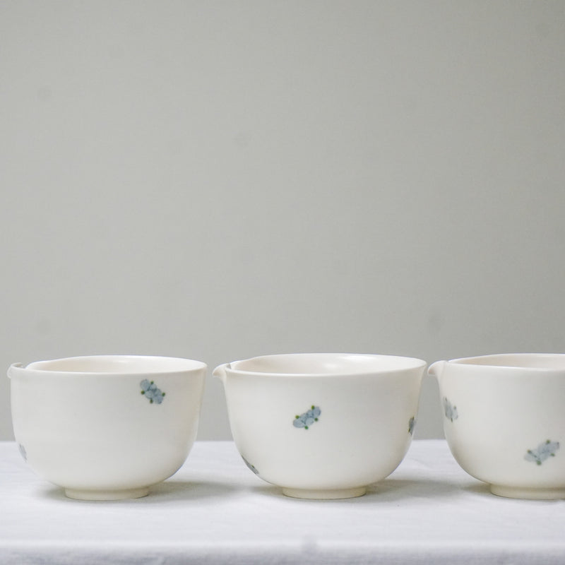 'Shān Chá Huā Camellia' Ceramic Handmade Matcha Bowls