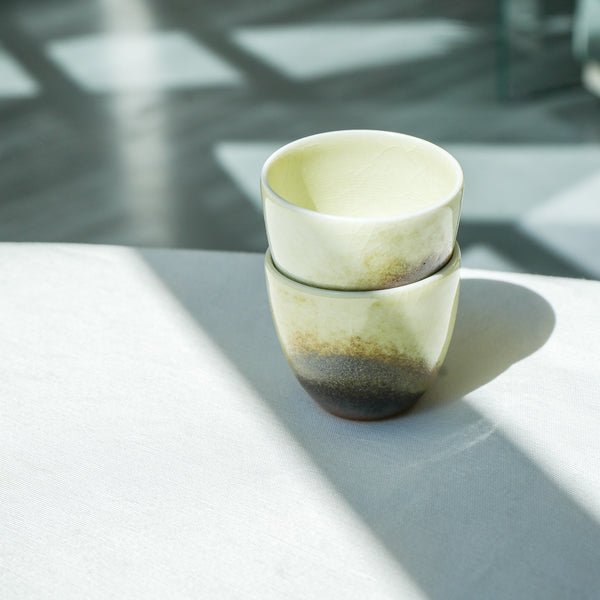 Watercolor 'Sand Earth' Tea cups 50ml  Teaware- Cha Moods