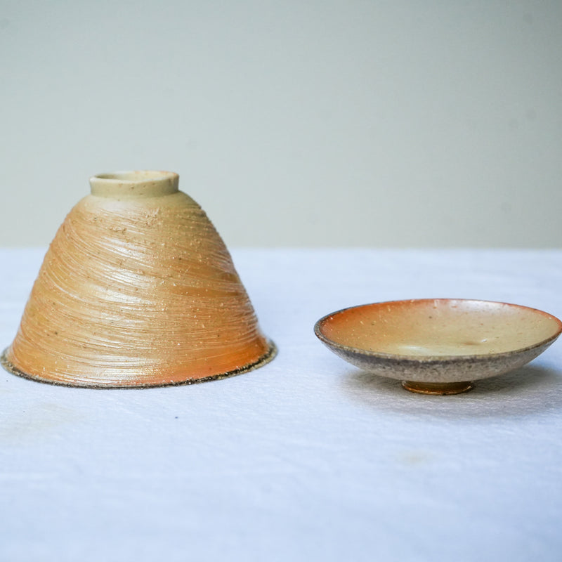 Raw 'Golden Pearl' Ceramic Gaiwan 140ml  Teaware- Cha Moods