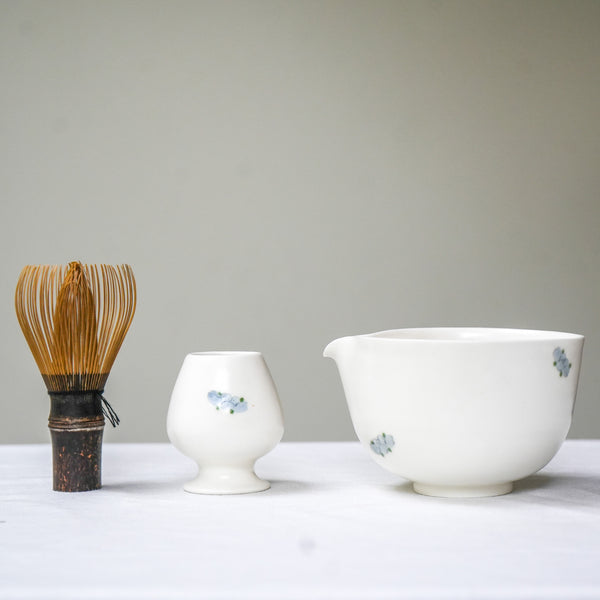 'Shān Chá Huā Camellia' Ceramic Handmade Matcha Set Teaware- Cha Moods