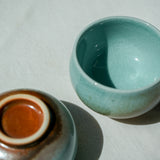Watercolor 'Turquoise Earth' Tea cup 75ml  Teaware- Cha Moods