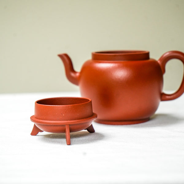 Qing Replica Half Handmade Yixing Teapot – Zhuni Clay 180ml Teapot- Cha Moods