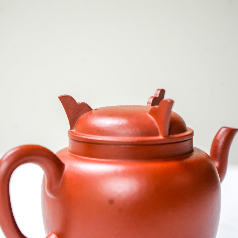 Qing Replica Half Handmade Yixing Teapot – Zhuni Clay 180ml Teapot- Cha Moods