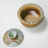 Raw 'Golden Pearl' Wood Fired Ceramic Gaiwan 110ml