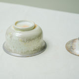 Raw 'Pale Aurora' Wood Fired Ceramic Gaiwan 110ml