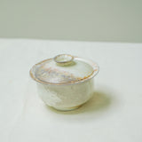 Raw 'Pale Aurora' Wood Fired Ceramic Gaiwan 110ml