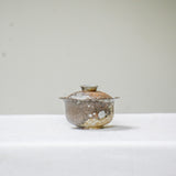 Raw 'Tidal Pool' Wood Fired Ceramic Gaiwan 110ml