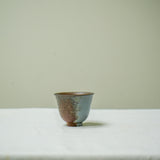Raw 'Ember Steel' Wood Fired Ceramic Tea cup 30ml
