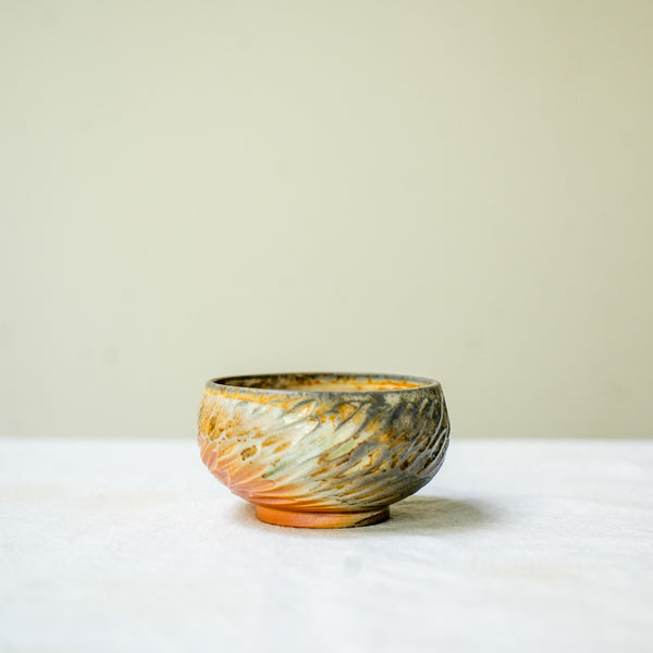 Raw 'Fire Nest' Wood Fired Ceramic Teacup 30ml Teaware- Cha Moods