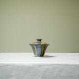 Raw 'Ashen Flame' Wood Fired Ceramic Gaiwan 100ml Teaware- Cha Moods