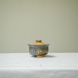 Raw 'Ghose Spring' Wood Fired Ceramic Gaiwan 100ml Teaware- Cha Moods