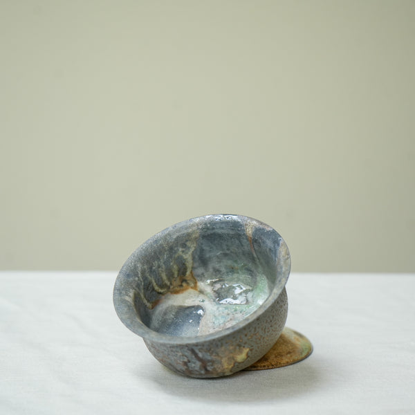 Raw 'Ghose Spring' Wood Fired Ceramic Gaiwan 100ml Teaware- Cha Moods