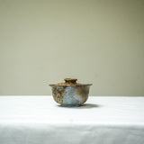 Raw 'Meteorite Shell' Wood Fired Ceramic Gaiwan 100ml Teaware- Cha Moods