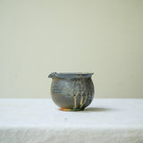 Raw 'Lotus Mist' Wood Fired Ceramic Fair Cup 100ml Teaware- Cha Moods
