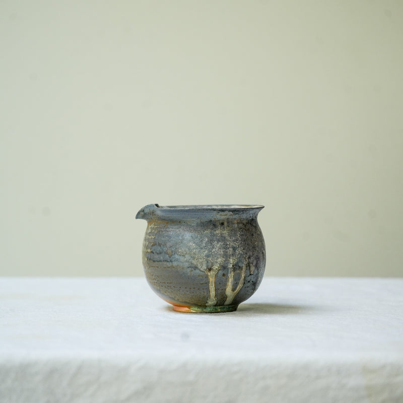 Raw 'Lotus Mist' Wood Fired Ceramic Fair Cup 100ml Teaware- Cha Moods