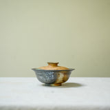 Raw 'River Coil' Wood Fired Ceramic Gaiwan 100ml Teaware- Cha Moods