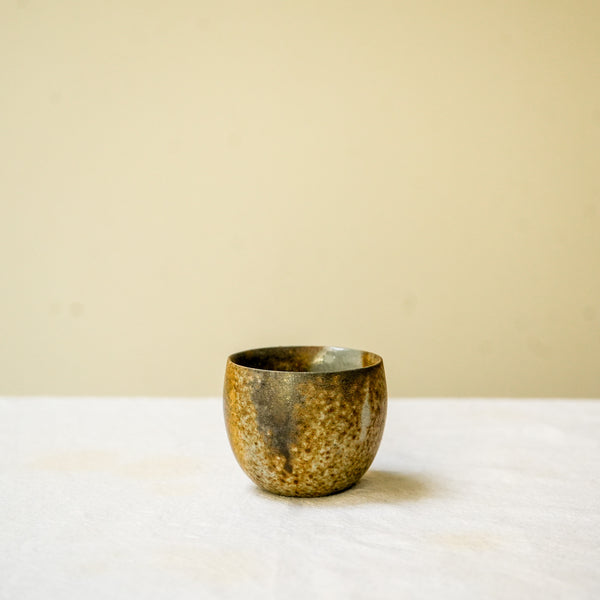 Raw 'Smoked Clay' Wood Fired Ceramic Tea Cup 30ml Teaware- Cha Moods