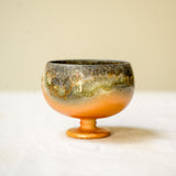 Raw 'Trio Icecream' Wood Fired Ceramic Teacup Sets 30ml amber Teaware- Cha Moods
