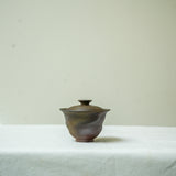 Raw 'Kiln Shadow' Wood Fired Ceramic Gaiwan 110ml