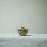 Raw 'Moss Rain' Wood Fired Ceramic Gaiwan 100ml