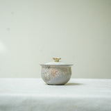 Raw 'River Stone' Wood Fired Ceramic Gaiwan 110ml