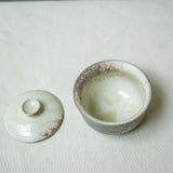 Raw 'River Stone' Wood Fired Ceramic Gaiwan 110ml