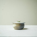 Raw 'Snow Fall' Wood Fired Ceramic Gaiwan 110ml