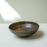 Raw Wood Fired Porcelain Tea Tray Ember Orbit ø16