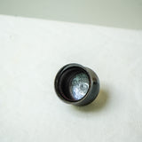Raw 'Black Pearl' Wood Fired Ceramic Teacup 30ml