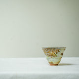 Raw 'Celadon Drift' Wood Fired Ceramic Teacup 30ml Teaware- Cha Moods