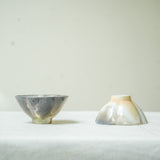 Raw 'Plum Blossoms' Wood Fired Porcelain Tea cups 30ml Teaware- Cha Moods