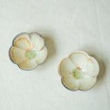 Raw 'Plum Blossoms' Wood Fired Porcelain Tea cups 30ml Teaware- Cha Moods